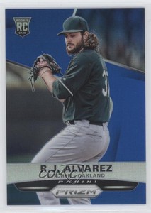 2015 Panini Prizm Blue Prizm /75 RJ Alvarez #199 Rookie RC