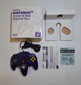 Nintendo 64 Controller Midnight Blue N64 Tested and Working Japan - Picture 1 of 8