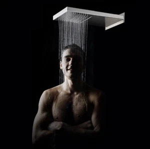 Grifo mezclador de caño de cascada de lluvia para baño ducha montaje en pared cabezal de ducha - Imagen 1 de 9