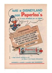 PUBBLICITÀ ADVERTISING WERBUNG ITALIAN CLIPPING 1965 PAPERINO'S DENTIFRICIO - Picture 1 of 1