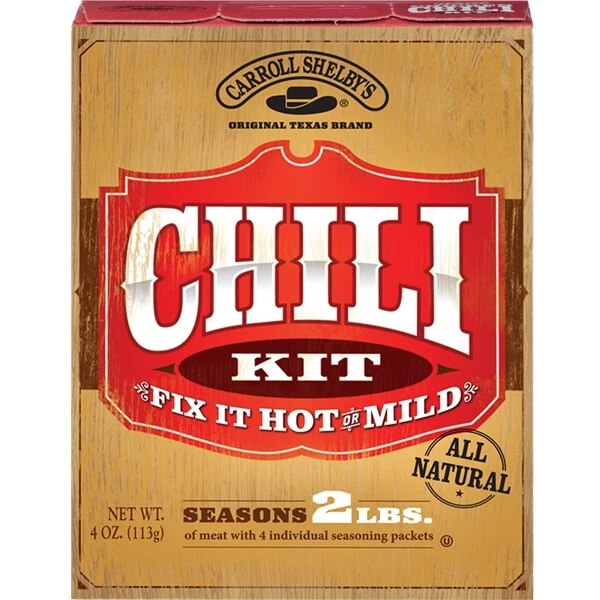 Kit de chile Carroll Shelby's (pack de 6) Foto 1 de 1