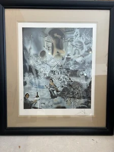 Salvador Dali signierte Lithographie Ökumenischer Rat nummeriert und GERAHMT - Bild 1 von 5