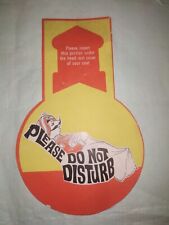 VINTAGE AIR INDIA AIR LINES CO DO NOT DISTURB PAPER TAG FROM INDIA 1970 OLD 