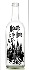 Vinyl Aufkleber Sticker für Weinflasche Harry Potter HOGWARTS is my home  - Bild 1 von 3