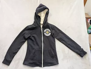 CCM Vintage Boston Bruins Full Zip Hoodie Womens Small Grey S Sweatshirt NHL - Picture 1 of 15