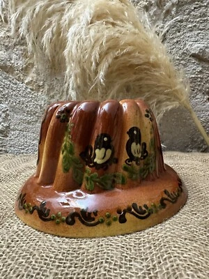 Moule A Kouglof Terre Cuite Vernissée Alsacien - Photo 1/4