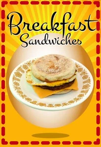 Breakfast Sandwiches | Single-sided Parking Sign | 12"W x 18"H - Picture 1 of 2