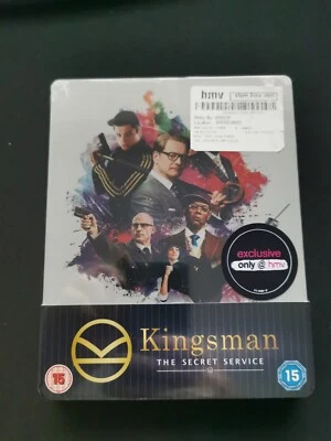 KINGSMAN : THE SECRET SERVICE - HMV EXCLUSIVE BLU RAY STEELBOOK - NEW & SEALED - Image 1 of 4