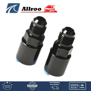 Fuel Line Fit For 6AN Male Flare 2pcs To 3/8 Quick-Disconnect Push-On Adapter - Foto 1 di 7
