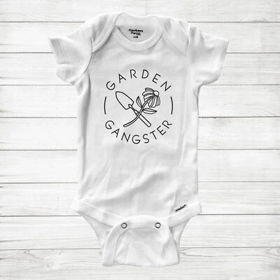 Body Bebé Infante Jardín Gángster Divertido Flor Planta Amante Regalo Sarcástico Foto 1 de 3