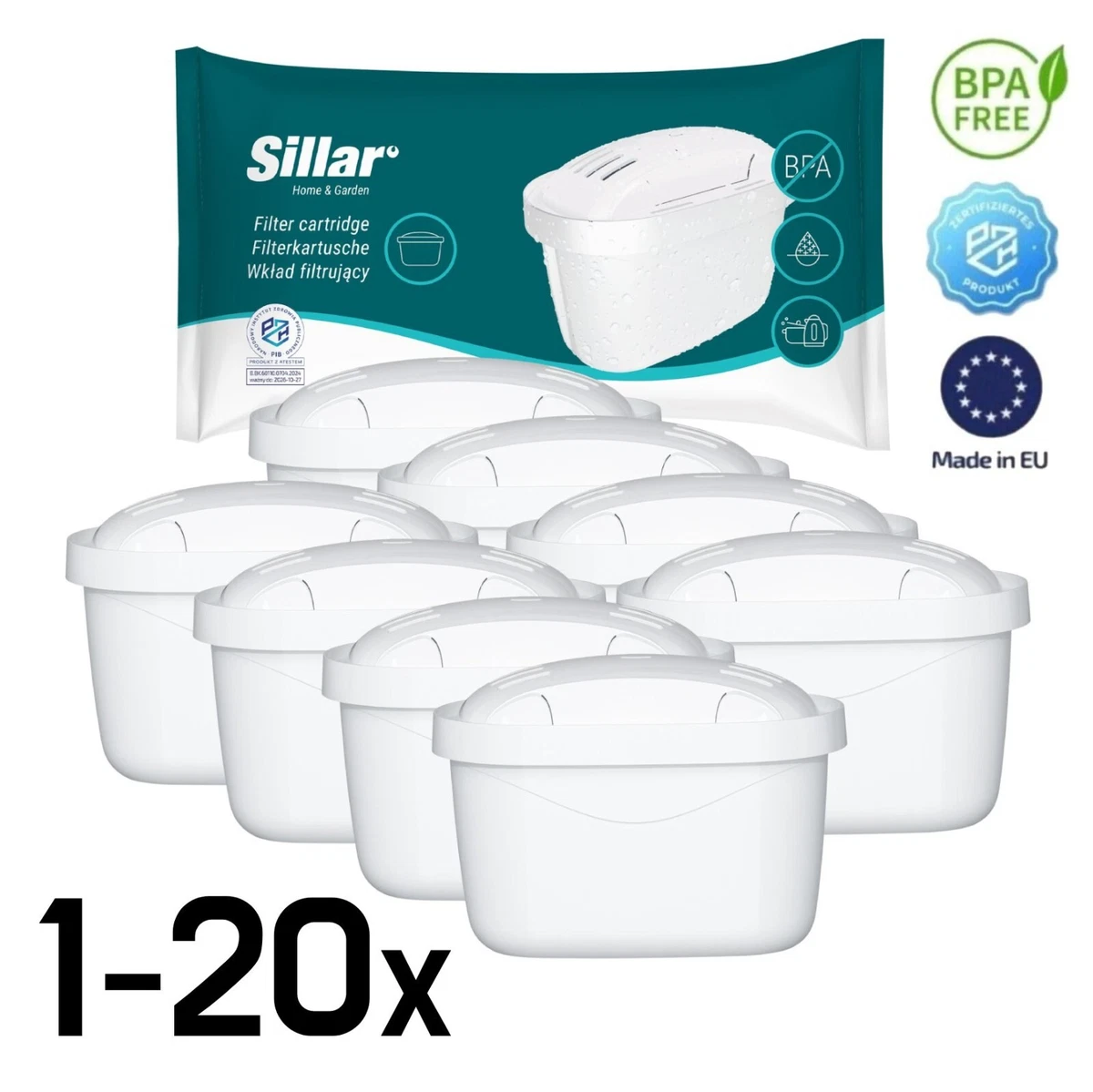 Aquarium Filterkartuschen Für Aqua-Tech Filter – 24 Stück, Ersatz Für EZ-Change #3