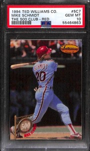 1994 Ted Williams Co. The 500 Club #5c7 Mike Schmidt PSA 10 55464863