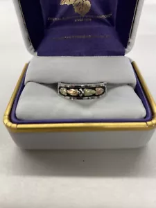 Black Hills Gold sterling silver and gold ring by Landstroms, SIZE 7 , READ.. - Picture 1 of 2