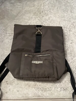 JEAN PAUL GAULTIER Weekend Polyester Gold Buckle Backpack Bag in Olive Green - Image 1 of 4