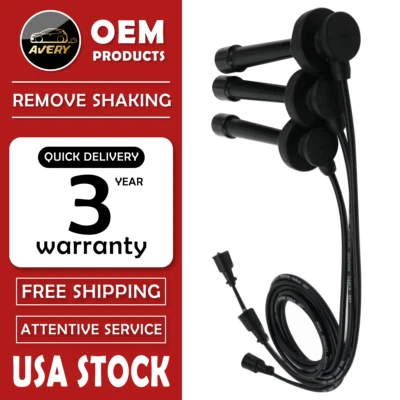 OEM 3 Spark Plug Wire Set for Mitsubishi Montero 2003 2004 2005 2006 V6 3.8L	 Foto 1 de 4