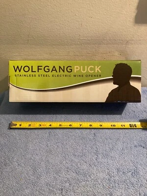 Wolfgang Puck abridor de vinho elétrico aço inoxidável NOVO NA CAIXA - Imagem 1 de 4