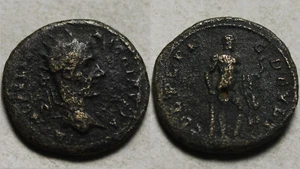 Gordian Rare genuine ancient Roman coin Deultum Thrace/Heracles Stymphalian bird - Picture 1 of 4