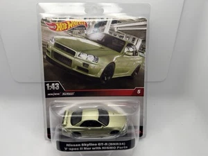 Hot Wheels Premium | Maßstab 1:43 | Nissan Skyline GT-R R34 NISMO | grün | 2023 - Bild 1 von 9
