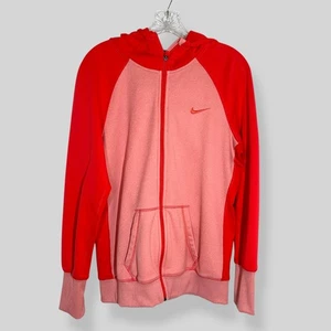 Nike Größe Large Therma-Fit Hoodie Pullover mit durchgehendem Reißverschluss korallenrosa Outdoor Freizeit - Bild 1 von 9