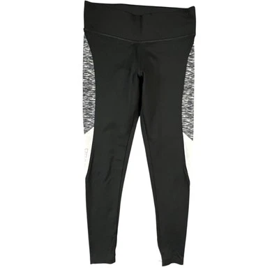 Victoria's Secret ROSA Leggings Negros Ajuste Definitivo Panel Lateral Elastizado Atletismo Foto 1 de 4