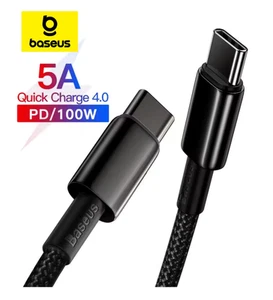 Baseus Câble de Charge Rapide USB-C 100W pour iPhone 15 MacBook Samsung - Photo 1 sur 12