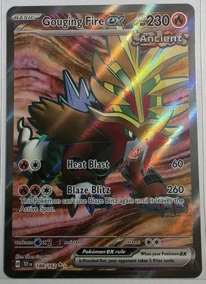 Pokemon Gouging Fire ex - 188/162 - SV05: Temporal Forces (TEF) - Image 1 of 2