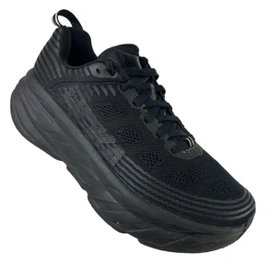 Scarpe da corsa Hoka One One Bondi 6 donna taglia 8 triple nere vedi leggi - Foto 1 di 9