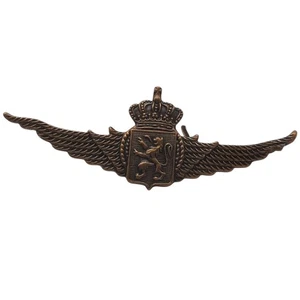 Belgische Luftwaffe Pilot Flügel Mützenabzeichen Alter unbekannt - Bild 1 von 5