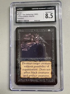 Magic: The Gathering MTG Limited Edition Alpha Terror CGC 8.5 NM/Mint+ - Picture 1 of 4