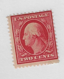 Scott # 358, TWO CENTS carmin, 1909, postfrisch-vlhr, sehr schön - Bild 1 von 2