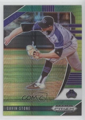 2020 Panini Prizm Draft Picks Green & Yellow Hyper Prizm Gavin Stone #PDP159 - Image 1 of 2