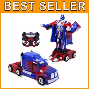 Transforming Robot RC Truck | Kids Remote Control Car Blue - Picture 1 of 10