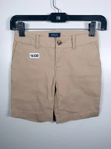 Polo Ralph Lauren Kinder Jungen vorne flach lässig Chino Shorts beige Gr. 7 12 x 5,5 - Bild 1 von 8
