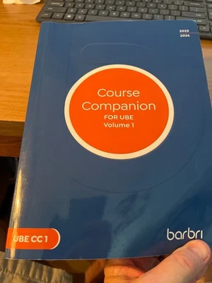 2025 2026 Barbri Bar Exam MBE Course Companion V-1 Conviser Mini Review MBE UBE - Image 1 of 2