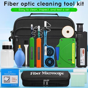 400X Optical Fiber Magnifier Cleaning Box SC/FC/ST/LC 1.25/2.5MM MPO Fiber Clean - Picture 1 of 6