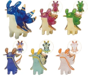 Sea Slug Dragon Maskottchen Figur 2 Clear Version Komplettsatz 6 Gashapon Toys - Bild 1 von 1
