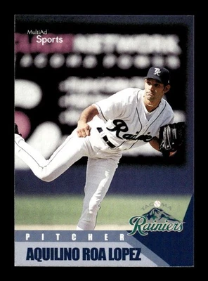 2002 Multi-Ad Tacoma Rainiers #18 Aquilino Roa Lopez NM-MT BXCP02 rare - Image 1 of 2