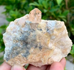 Cristallo di Topazio Imperiale Katlang Naturale 450 CT dal Pakistan / Pezzo da Collezione - Foto 1 di 7