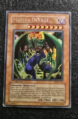 Yugioh! Mazera Deville AST-IT111 Rara Segreta Prima Edizione Carta Discreta Ita - Immagine 1 di 4