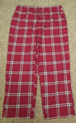 LIFE IS GOOD ROJO A CUADROS PARA HOMBRE 100% algodón salón pijama pantalones XL NUEVO SIN ETIQUETAS Foto 1 de 4