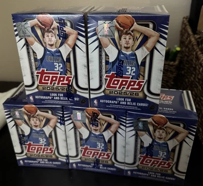 2025-26 Topps NBA Basketball Blaster Boxes Sealed Lot Of 5! - Image 1 of 3