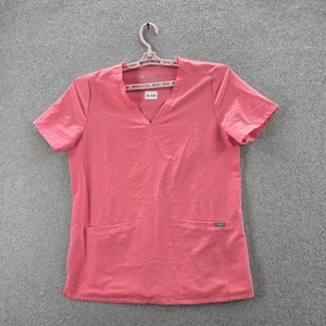 FIGS Women Scrub Top M Pink PO#1650 Short Sleeve - Picture 1 of 9