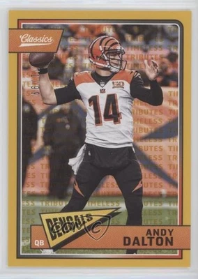 2018 Panini Classics Timeless Tributes Gold /99 Andy Dalton #20 - Image 1 of 2