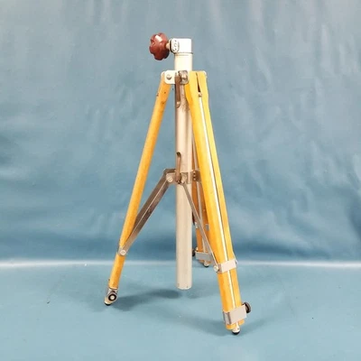 VTG / Antique Wooden Nautical 30" Tall Adjustable Telescope Tripod Stand - Image 1 of 4