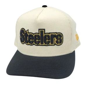 Pittsburgh Steelers New Era Crema Pana Marco A 9FIFTY Snapback OSFM Gorra Gorra - Imagen 1 de 7