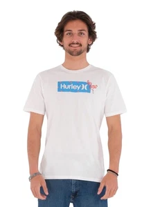 Hurley Camiseta Manga Corta Hombre Cuello Redondo Algodón Ditsy Box Blanco MEDIO PRECIO - Imagen 1 de 2