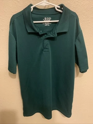 Camisa Uniforme Escolar Izod Niños Verde Poliéster XL 18/20- Se Ajusta Como 12 o 14 Foto 1 de 4