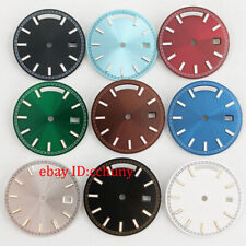 28.5mm blue black red gray white beige week date Watch Dial Fit st1644 movement