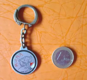 Vintage Keyring AJAX Keychain Metal - Picture 1 of 2