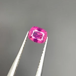 Natürlicher Kaschmir-Saphir, 0,60 kt lila rosa Farbe Kissenschliff lose Edelstein - Bild 1 von 5
